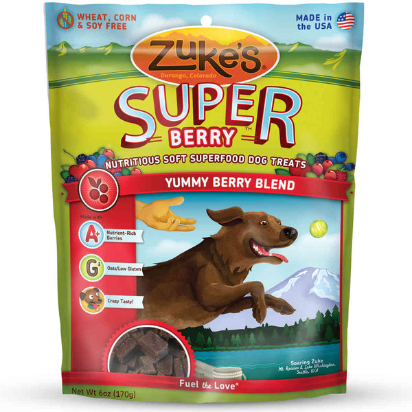 Zuke's Supers All Natural Nutritious Soft Superfood Dog Treats Yummy Berry 6 oz.-Dog-Zuke's-PetPhenom