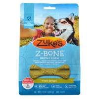 Zukes Z-Bones Dental Chews - Clean Apple Crisp, Regular (8 Pack - 12 oz)-Dog-Zukes-PetPhenom