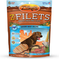 Zuke's Z-Filets Select Grain Free Dog Treat Grilled Beef 7.5 oz.-Dog-Zuke's-PetPhenom