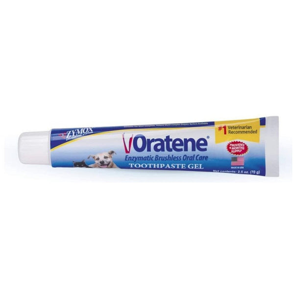 Zymox Oratene Enzymatic Brushless Toothpaste Gel for Dogs and Cats, 2.5 oz-Dog-Zymox-PetPhenom