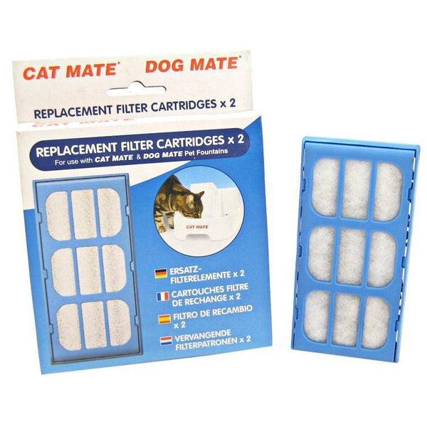 Cat Mate Replacement Filter Cartridge for Pet Fountain, 10 count (5 x 2 ct)