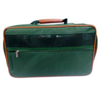 bark n bag® Bark-n-Bag Nylon Classic Pet Carrier - Green Nylon/Tan Trim -Medium-Dog-bark n bag®-PetPhenom