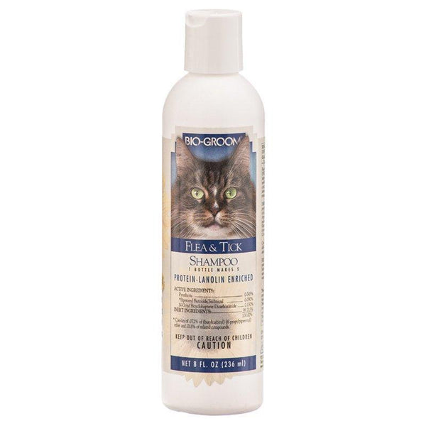 Bio Groom Flea and Tick Shampoo for Cats 8 oz, 32 oz (4 x 8 oz)