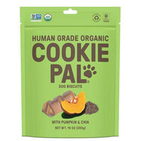 Cookie Pal Organic Dog Biscuits with Pumpkin and Chia, 10 oz