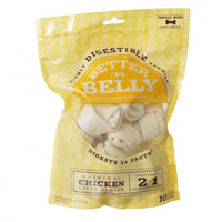 Better Belly Rawhide Chicken Liver Bones Small, 30 count (3 x 10 ct)