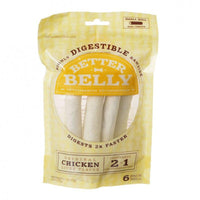 Better Belly Rawhide Chicken Liver Rolls Small, 54 count (9 x 6 ct)