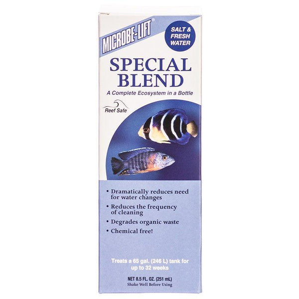 Microbe-Lift Special Blend A Complete Ecosystem in a Bottle for Saltwater and Freshwater Aquariums, 25.5 oz (3 x 8.5 oz)