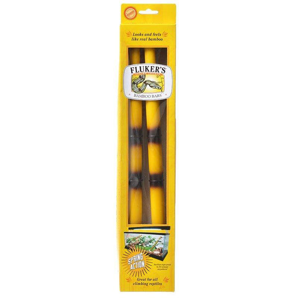 Flukers Spring Loaded Bamboo Bars for Reptiles, 8 count (4 x 2 ct)