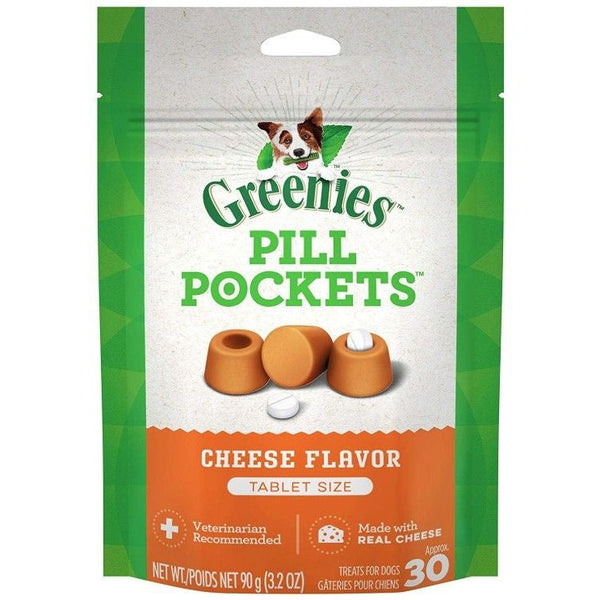 Greenies Pill Pockets Cheese Flavor Tablets, 60 count (2 x 30 ct)