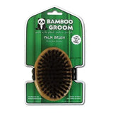ALCOTT Bamboo Groom Palm Brush w/Boar Bristles
