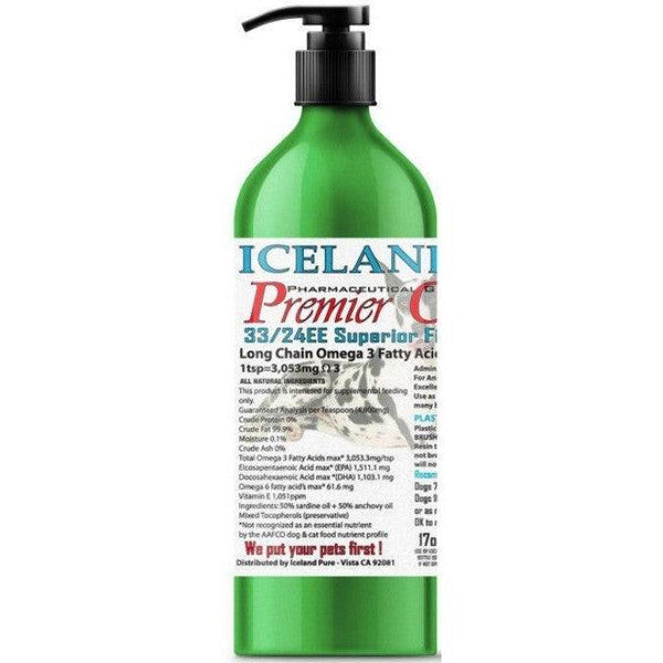 Iceland Pure Health Enhancing Omega Oil For Large Dogs, 34 oz (2 x 17 oz)