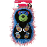 KONG Roughskinz Suedez Bear Squeaker Dog Toy Medium, 1 count