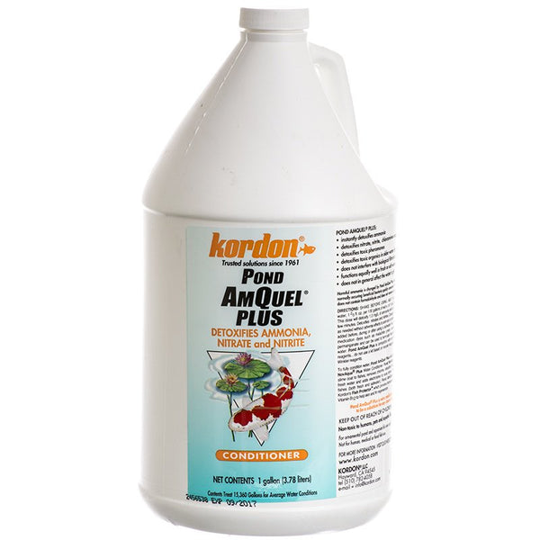 Kordon Pond AmQuel Plus Conditioner Detoxifies Ammonia, Nitrate and Nitrite, 2 gallon (2 x 1 gal)