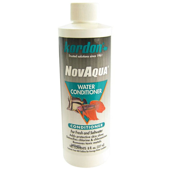 Kordon NovAqua Water Conditioner for Freshwater and Saltwater Aquariums, 96 oz (12 x 8 oz)