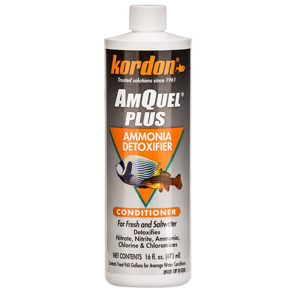 Kordon AmQuel Plus Ammonia Detoxifier Conditioner, 48 oz (3 x 16 oz)