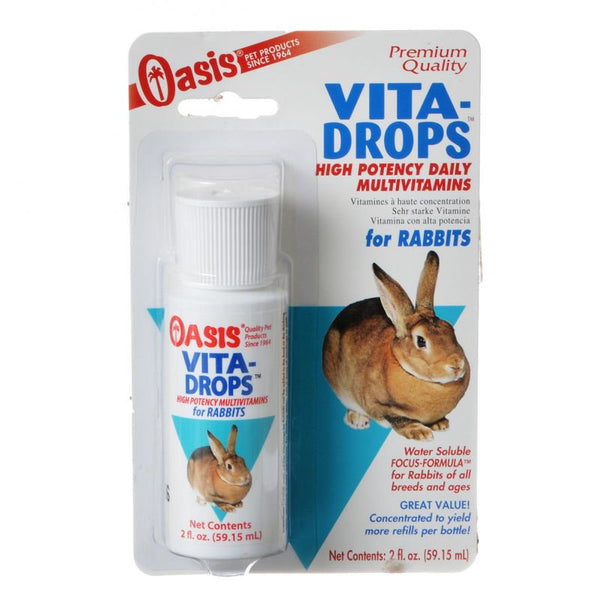 Oasis Vita-Drops for Rabbits, 6 oz (3 x 2 oz)