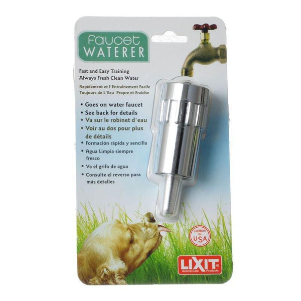 Lixit Faucet Waterer Goes On Water Faucet for Fresh Clean Water for Dogs, 5 count
