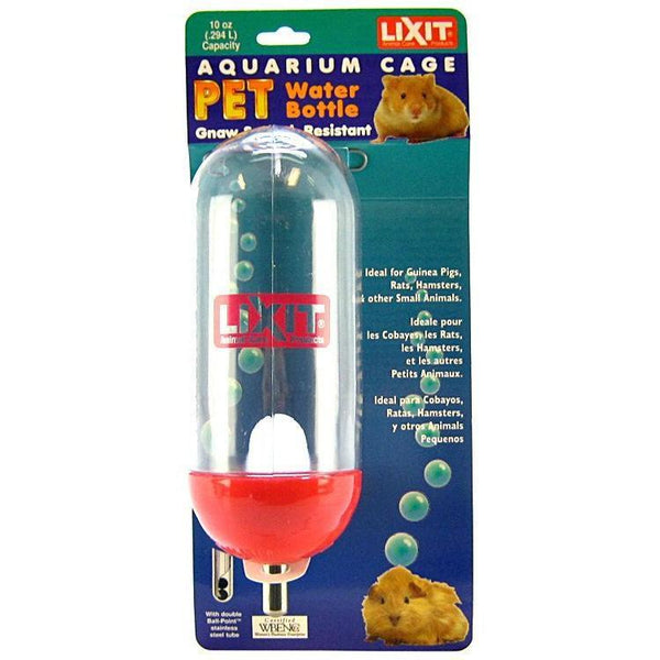 Lixit Aquarium Cage Water Bottle, 10 oz - 4 count