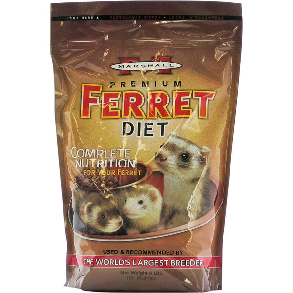 Marshall Premium Ferret Diet Complete Nutrition for Your Ferret, 8 lb (2 x 4 lb)