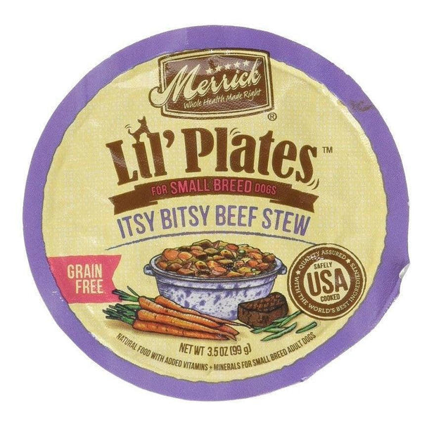 Merrick Lil' Plates Grain Free Itsy Bitsy Beef Stew, 21 oz (6 x 3.5 oz)