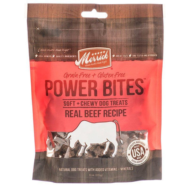 Merrick Power Bites Dog Treats Real Texas Beef, 54 oz (9 x 6 oz)