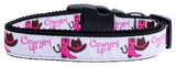 Mirage Pet Products Cowgirl Up Nylon Ribbon Dog Collar