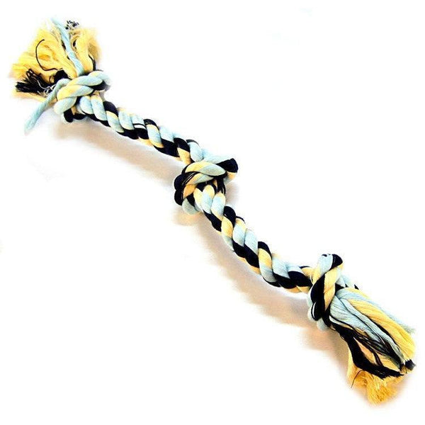 Mammoth Pet Flossy Chews Color 3 Knot Tug, Medium - 6 count