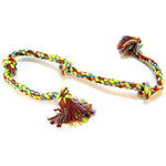 Mammoth Pet Flossy Chews Colored 5 Knot Tug, XX-Large - 3 count