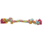 Mammoth Pet Flossy Chews Braidys 2 Knot Rope Bone, Small - 3 count