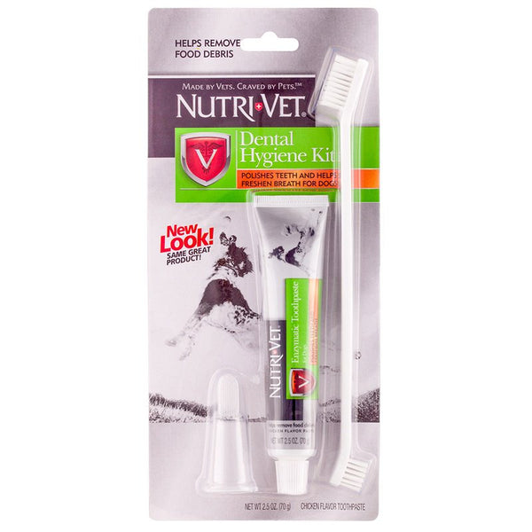 Nutri-Vet Dental Hygiene Kit for Dogs, 4 count