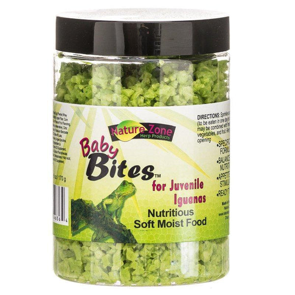 Nature Zone Ready-to-Eat Baby Bites for Juvenile Iguanas, 108 oz (18 x 6 oz)