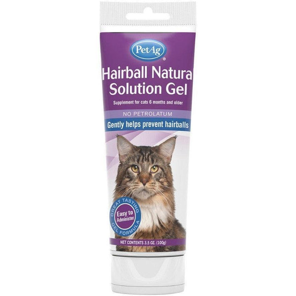 PetAg Hairball Natural Solution Gel for Cats, 10.5 oz (3 x 3.5 oz)