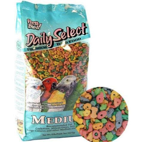 Pretty Pets Pretty Bird Daily Select Premium Bird Food, Medium - 24 lb (3 x 8 lb)