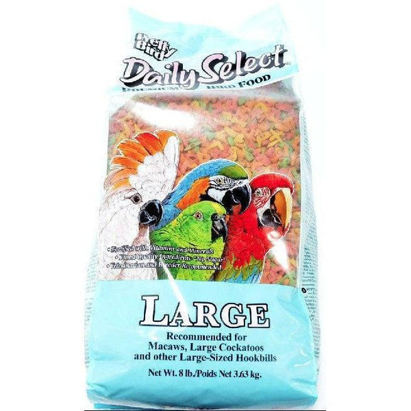 Pretty Pets Pretty Bird Daily Select Premium Bird Food, Large - 24 lb (3 x 8 lb)