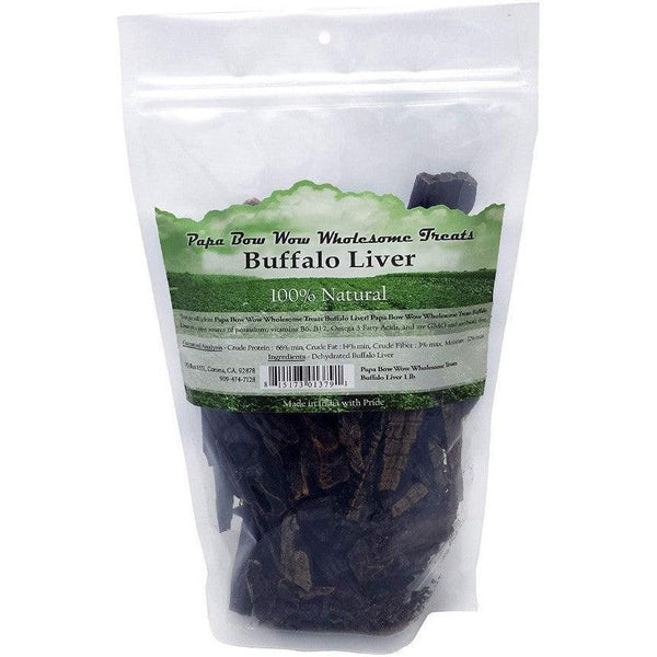 Papa Bow Wow Buffalo Liver Dog Treats, 3 lb