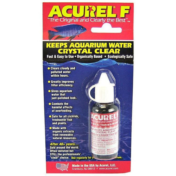 Acurel F Keeps Aquarium Water Crystal Clear, 150 mL (6 x 25 mL)