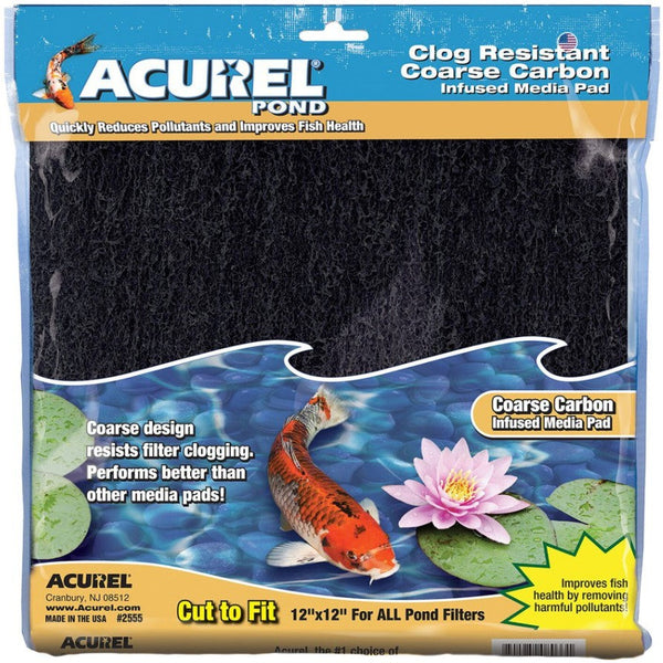 Acurel Coarse Carbon Infused Filter Media Pad, 7 count