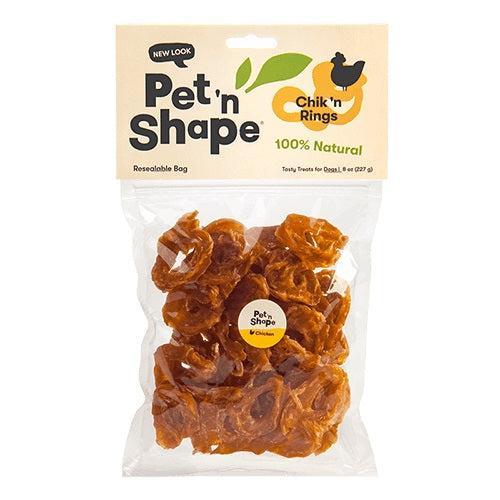 Pet n Shape Chik n Rings Natural Chicken Dog Treats, 80 oz (10 x 8 oz)