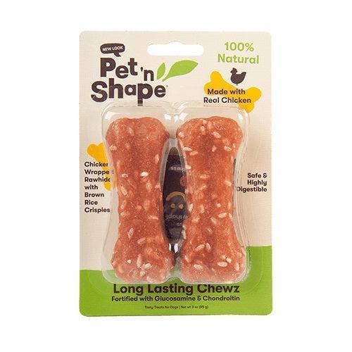 Pet n Shape Long Lasting Chewz Chicken Bones Medium, 24 count (12 x 2 ct)