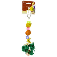 Penn Plax Bird Life Fruit-Kabob Wood Treat Toy for Cockatiels, 4 count