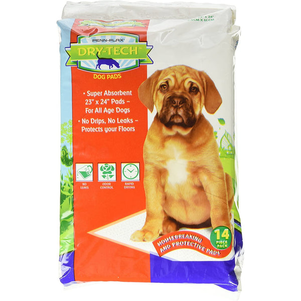 Penn Plax Dry-Tech Dog and Puppy Training Pads, 56 count (4 x 14 ct)