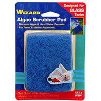 Penn Plax Wizard Algae Scrubber Pad for Glass Aquariums, 9 count (3"L x 4"W)