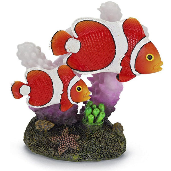 Penn Plax Clown Fish and Coral Aquarium Ornament, 6 count (6 x 1 ct)