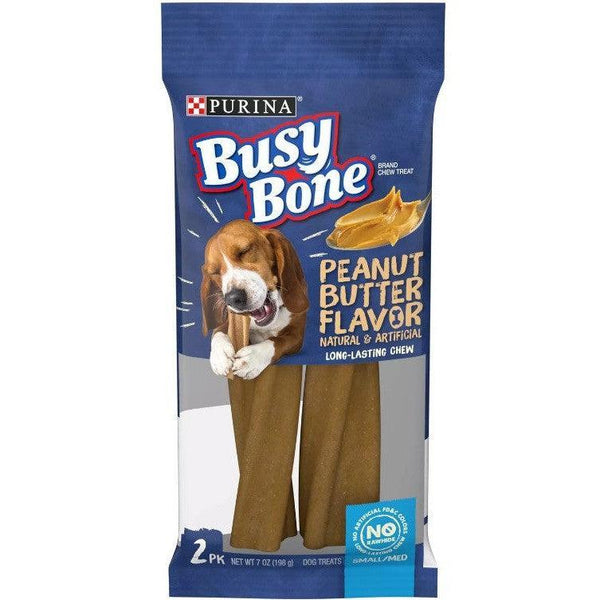 Purina Busy Bone Dog Chew Peanut Butter, 42 oz (6 x 7 oz)