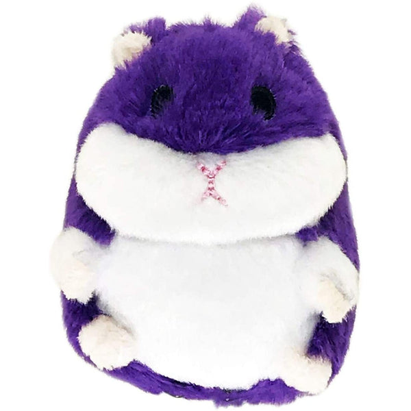 Petsport Tiny Tots Fat Hamster Plush Dog Toy Purple, 3 count
