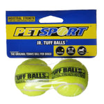 Petsport Jr. Tuff Balls Super Durable Tennis Balls for Dogs, 12 count (6 x 2 ct)