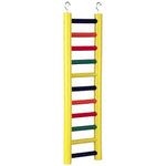 Prevue Carpenter Creations Hardwood Bird Ladder Assorted Colors, 11 step - 4 count