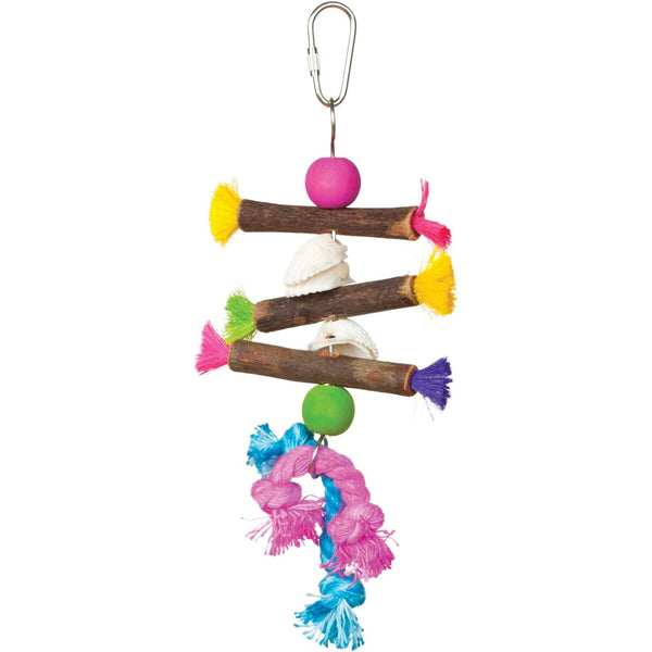 Prevue Tropical Teasers Shells and Sticks Bird Toy, 12 count (12 x 1 ct)