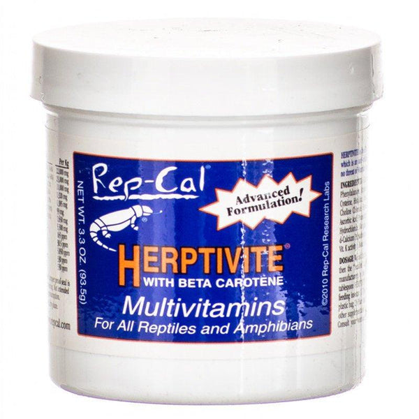 Rep Cal Herptivite with Beta Carotene Multivitamin, 16.5 oz (5 x 3.3 oz)