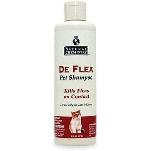 Miracle Care Natural Chemistry DeFlea Pet Shampoo for Cats, 8 oz